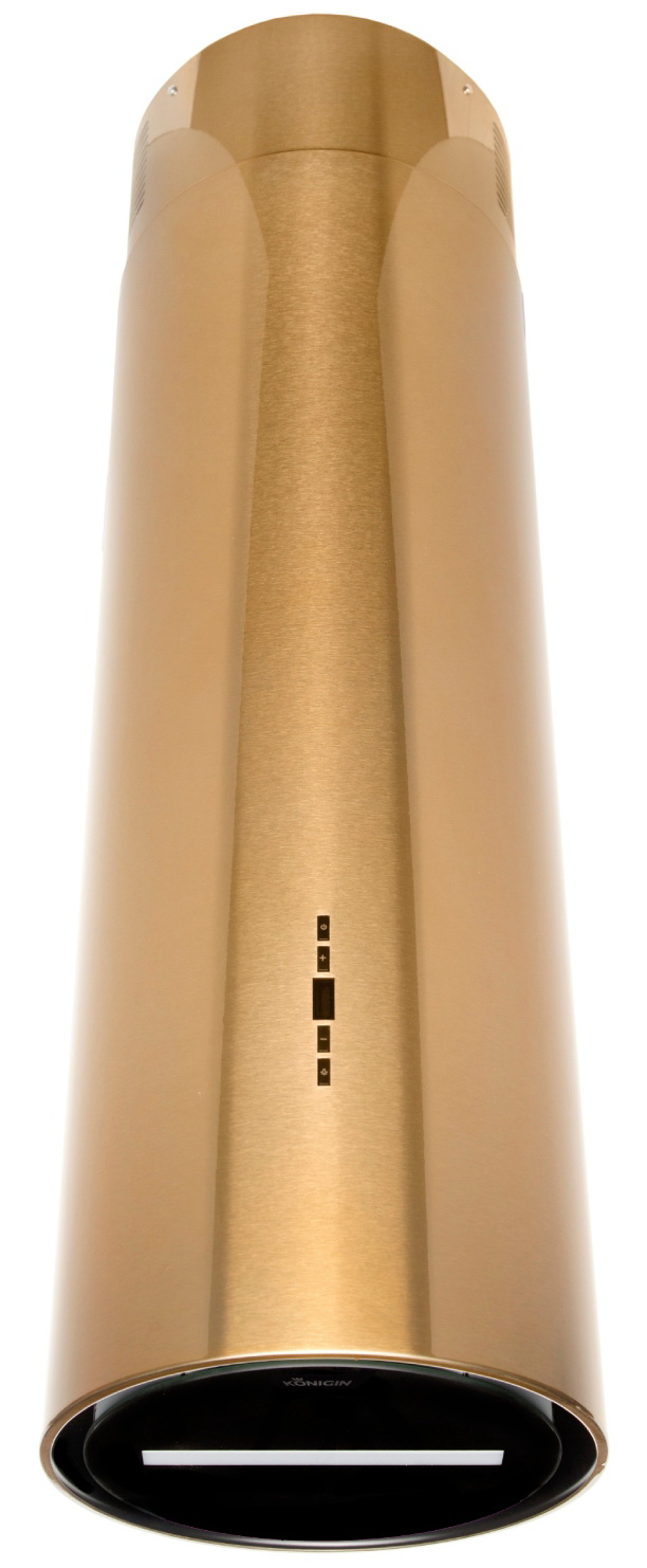 Изображение товара Вытяжка Konigin Pasio Gold/Black Glass 31 с бесщеточным мотором и LED освещением для кухни