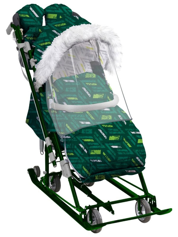 Изображение товара Коляска комбинированная Ника Ника детям 7-8SK, НД7-8SK (спортивный зеленый)