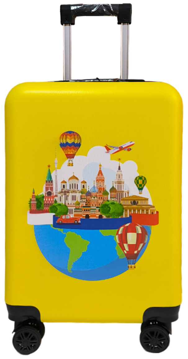 Изображение товара Дорожный чемодан детский Lats на колесиках S (арт.709) Москва, желтый