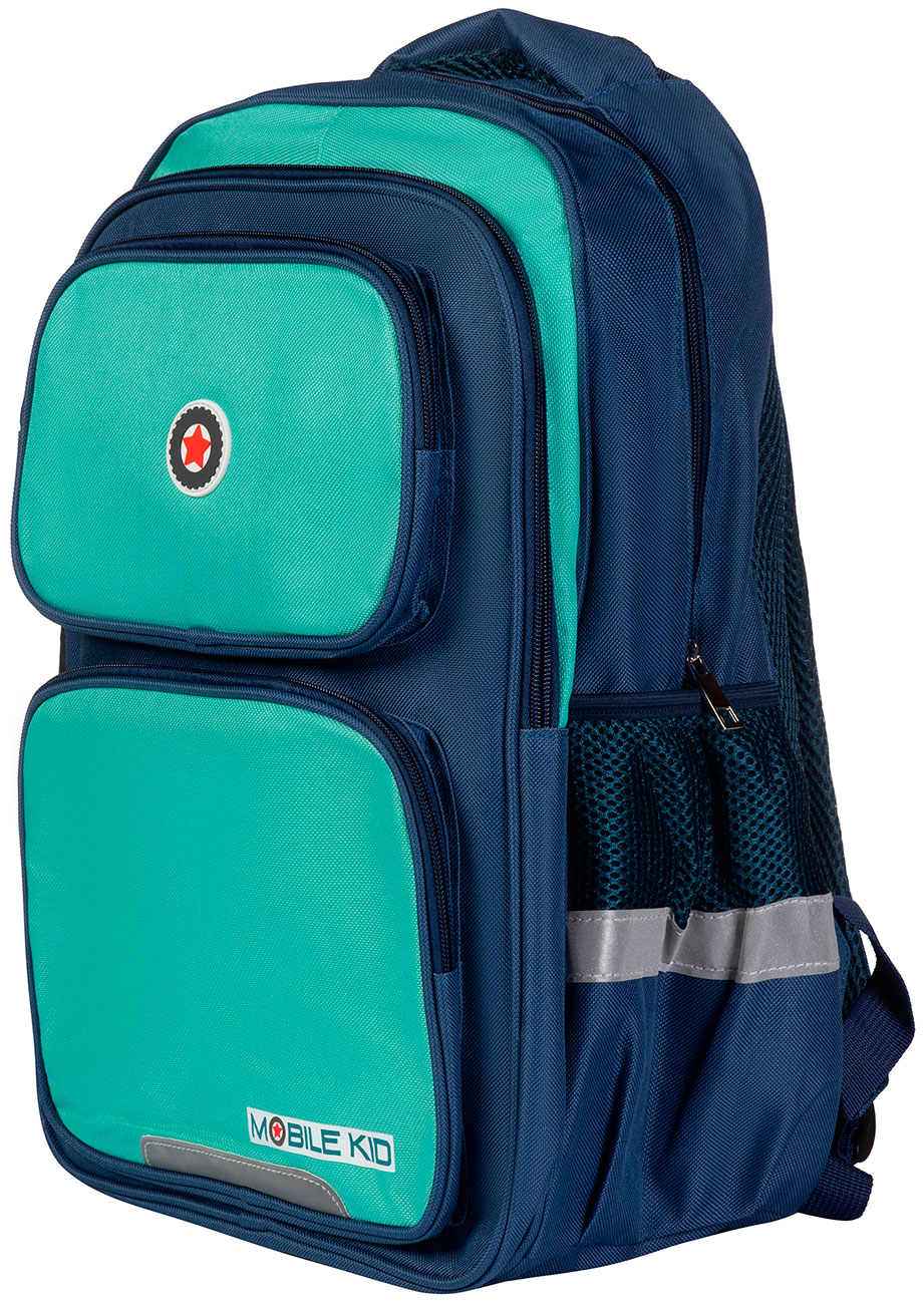 Изображение товара Рюкзак школьный с сумкой для обуви Mobile Kid FORMAL (SBP200) MARINE BLUE