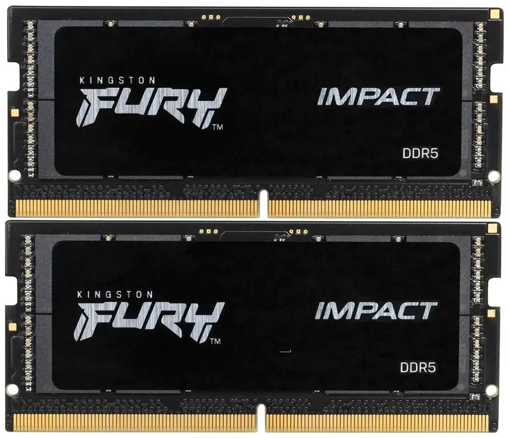 Изображение товара Оперативная память Kingston SODIMM DDR5 32GB (2x16GB) 6400MHz FURY Impact (KF564S38IBK2-32)