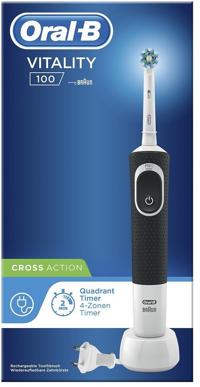 Электрическая зубная щетка Oral-B Oral-B VITALIY CROSS ACTION Black (D100.413.1) Электрическая зубная щетка Oral-B Oral-B VITALIY CROSS ACTION Black (D100.413.1)