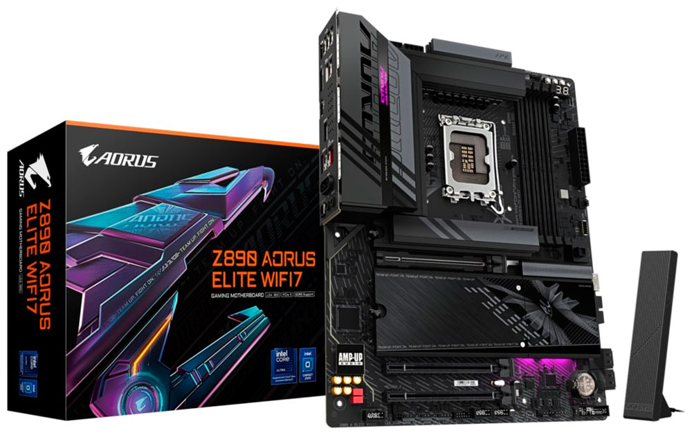 Изображение товара Материнская плата Gigabyte Z890 AORUS ELITE WIFI7 для высокого уровня производительности