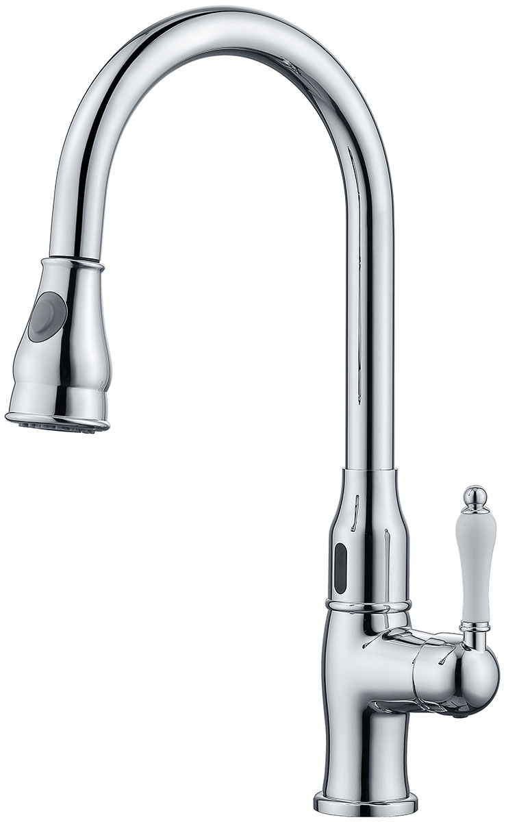 Изображение товара Смеситель для кухни Kaiser Vincent 31366 с сенсорным управлением и выдвижной лейкой хром