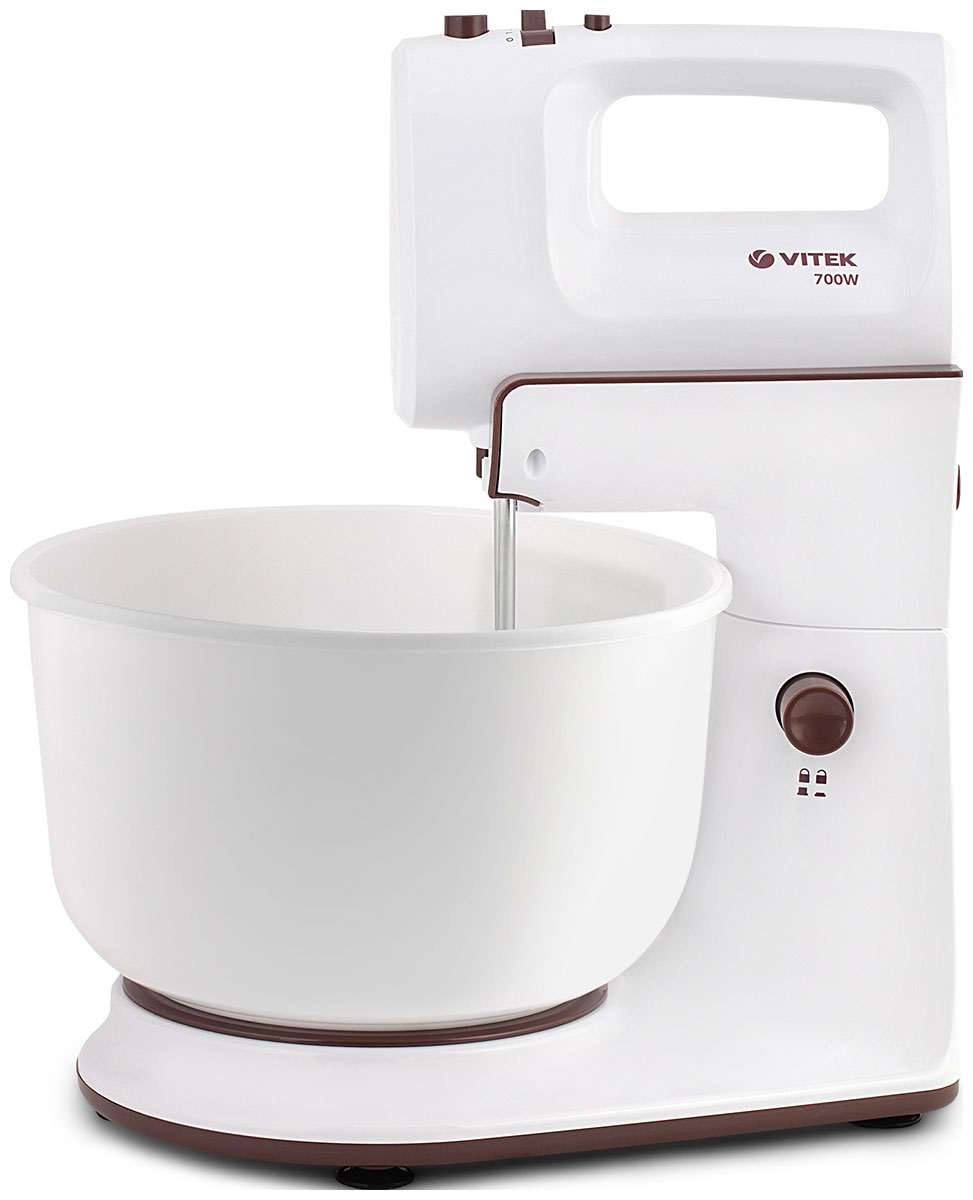 Изображение товара Миксер Vitek VT-1416 с чашей 4 литра белый мощность 700 Вт