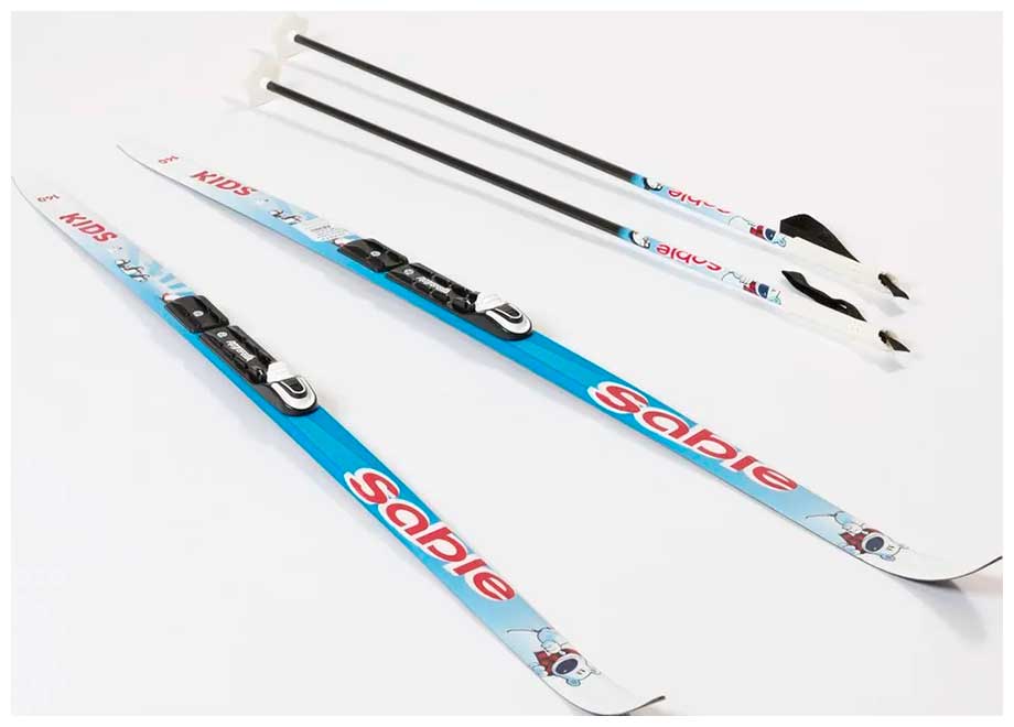 

Лыжи беговые STC NNN (Rottefella) - 140 WAX Kid Blue, Голубой/белый/красный