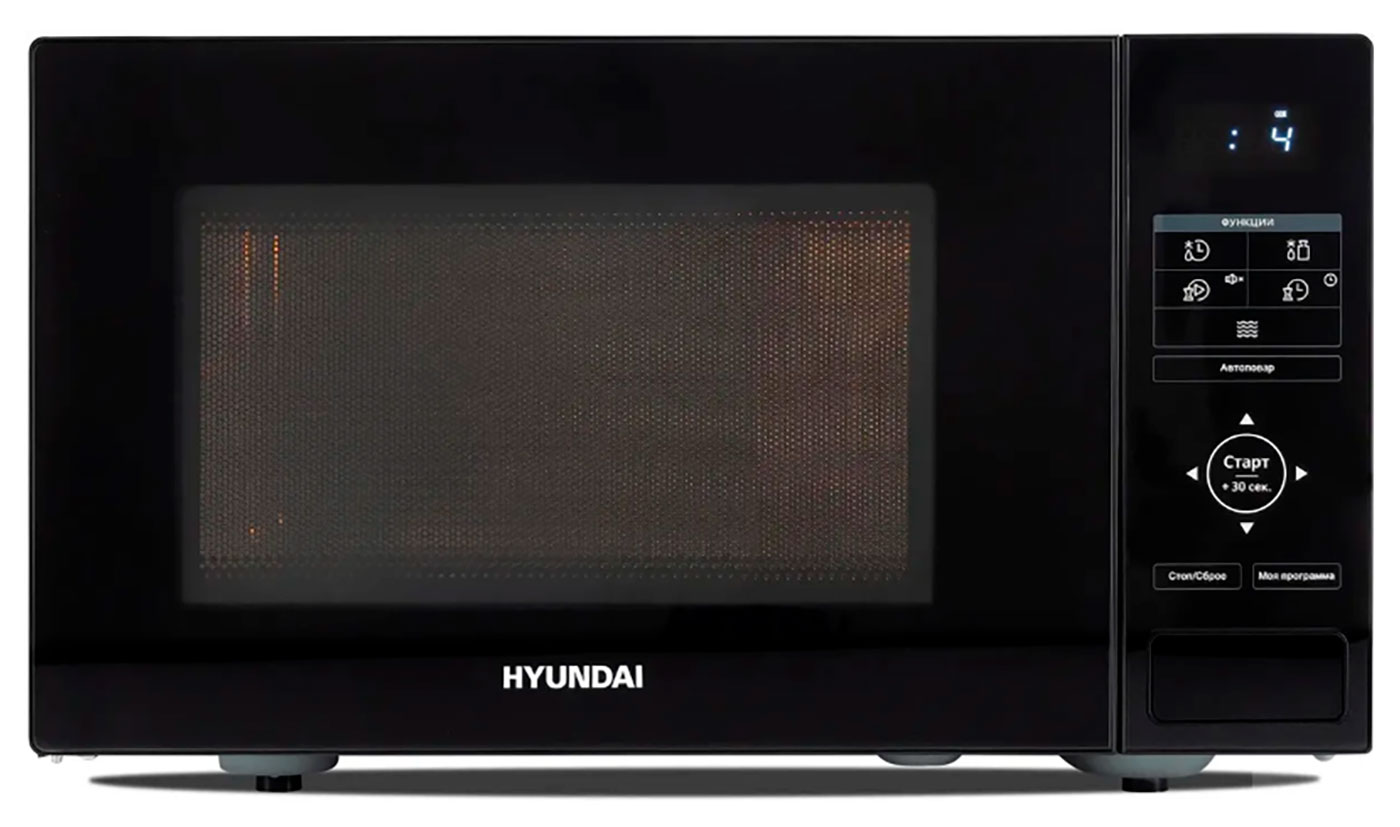 Изображение товара Микроволновая печь Hyundai HYM-D3038, 23л, 900Вт, черная, сенсорное управление