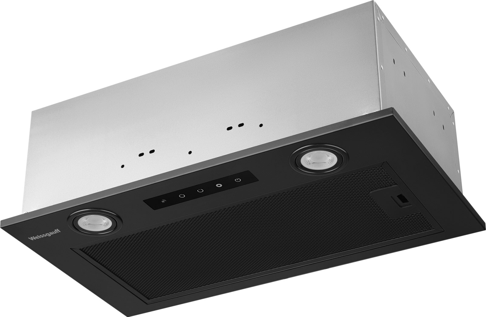 Изображение товара Вытяжка Weissgauff Box 1000 BL Sensor встраиваемая черная 1000 м3/ч