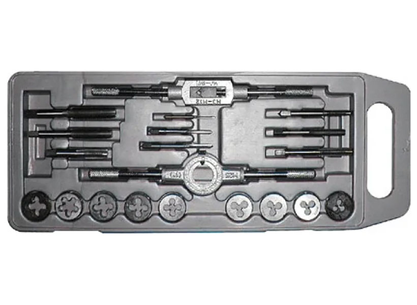 Изображение товара Набор метчиков Лерки-метчики Fit легированная сталь 20 шт пластиковый кейс Профи