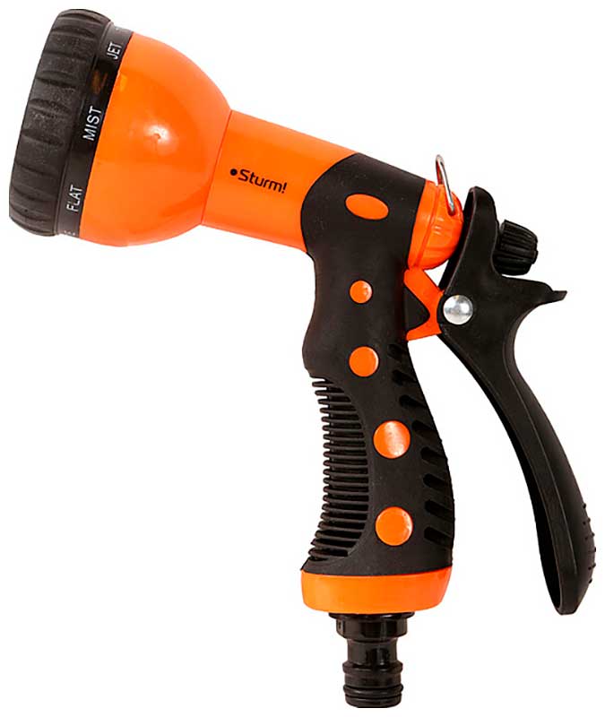 Изображение товара Sturm 3015-17-08P пистолет для полива 8 режимов 3/4 дюйма Китай