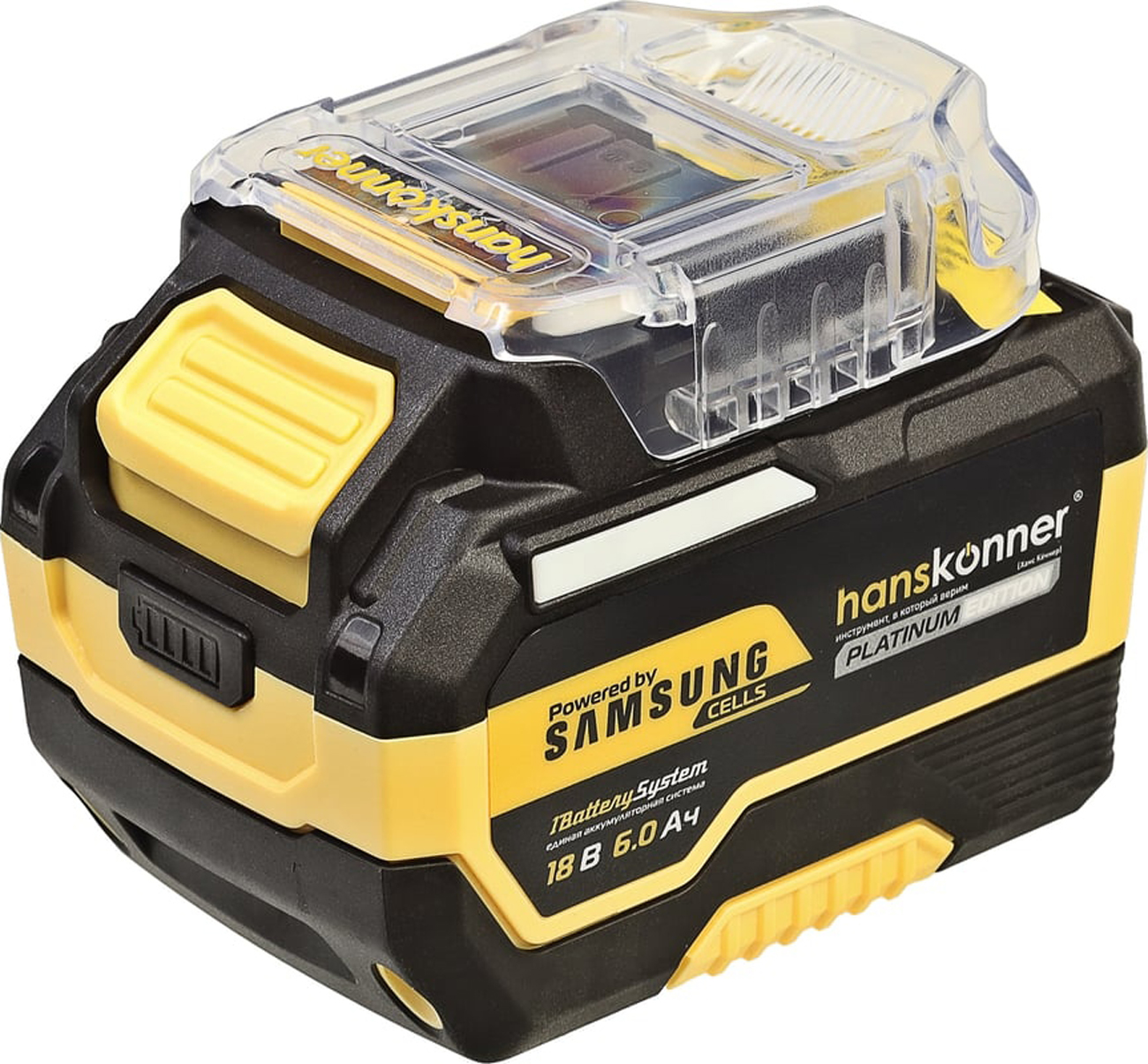 Изображение товара Аккумулятор Hanskonner PLATINUM HBP2006PRO 18 В 6 Ач Samsung INR-18650