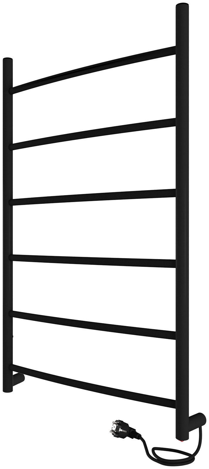 Изображение товара Электрический полотенцесушитель Indigo Arc, без полки, черный муар (LCAE80-50BRR)