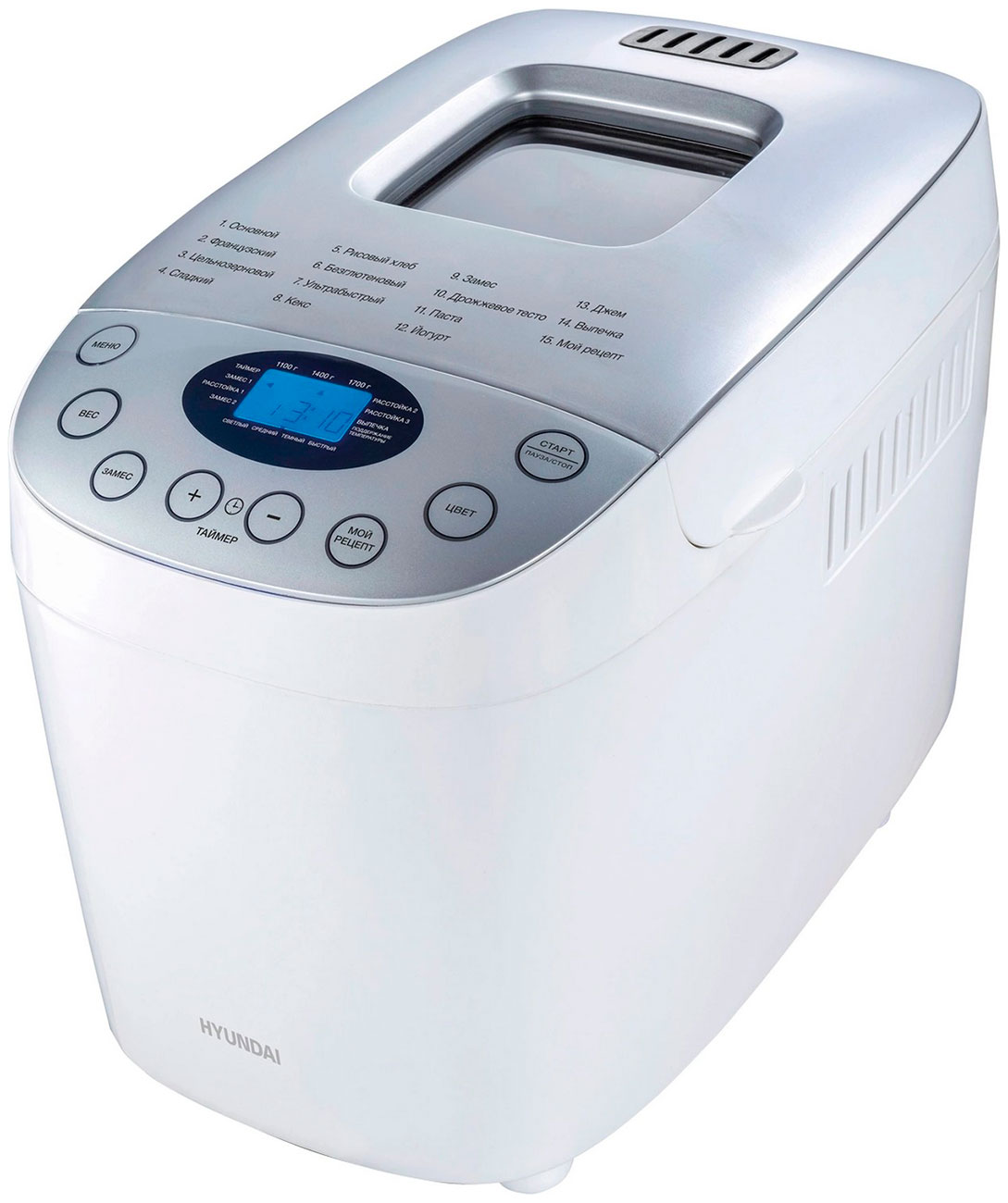 Изображение товара Хлебопечка Hyundai HYBM-4083 850Вт белый/серебристый