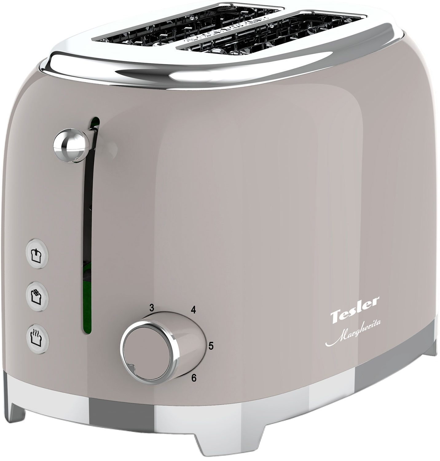 Изображение товара Тостер Tesler TT-260 SAND GREY 815 Вт двухотдельный современный дизайн