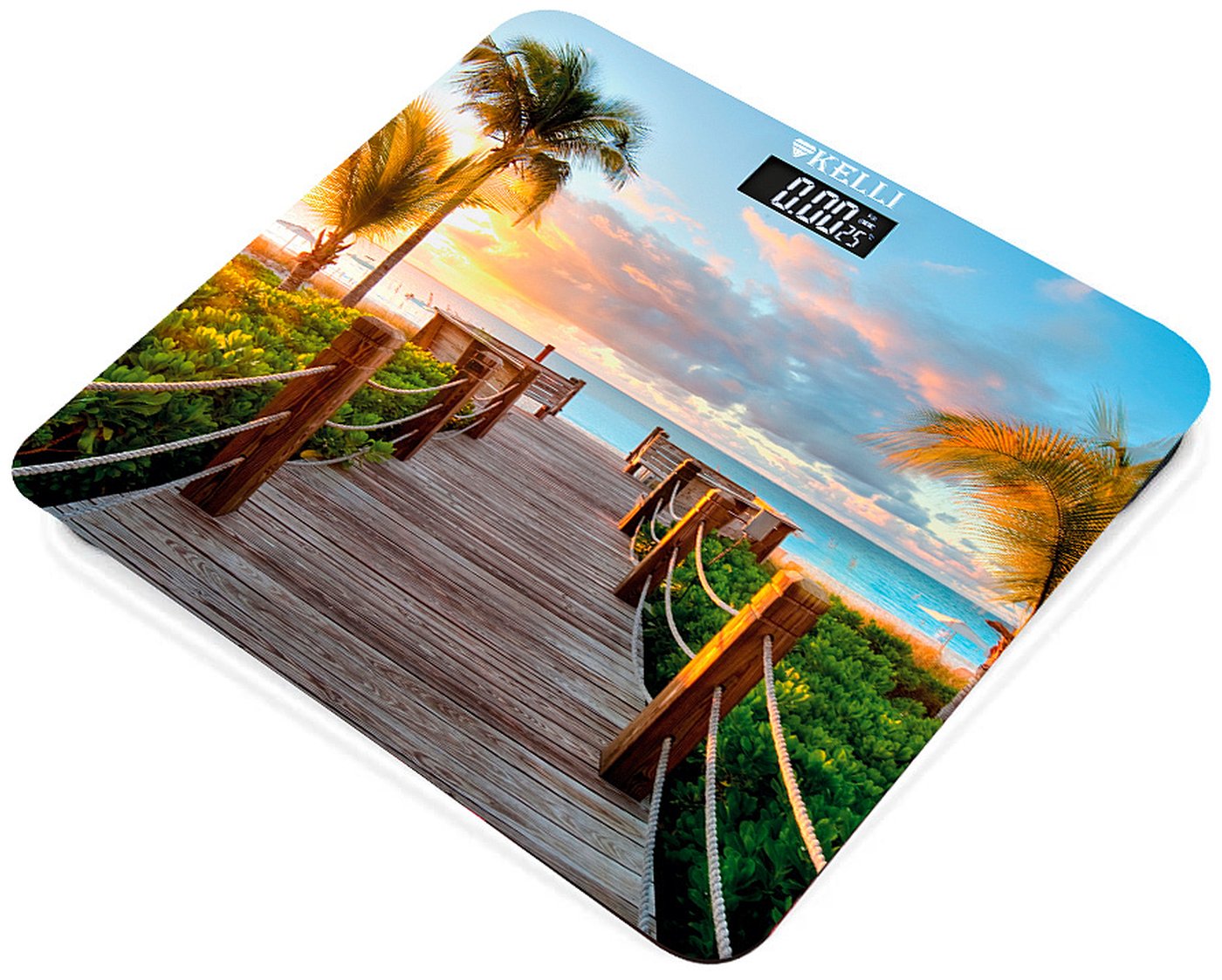 Изображение товара Напольные электронные весы Kelli KL-1510 с металлическим дисплеем и автоматическим отключением