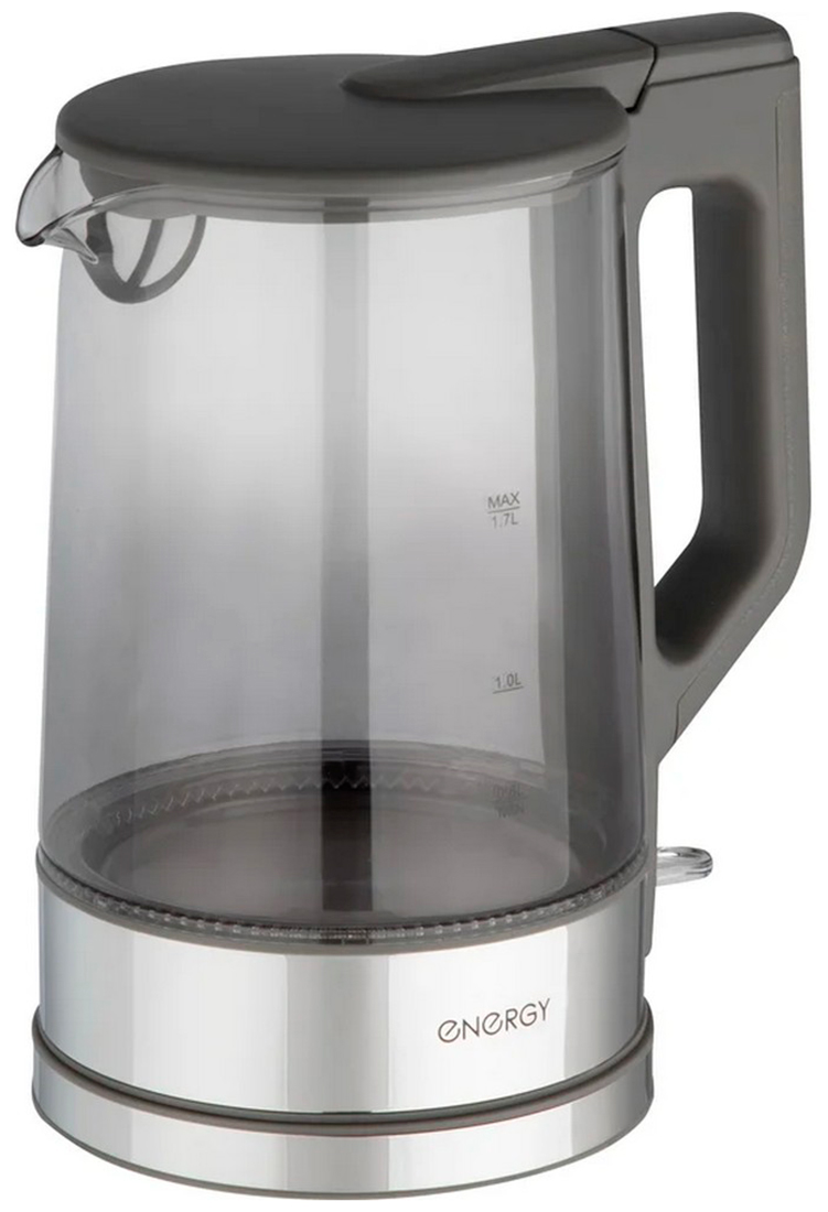 

Чайник электрический Energy E-227, Прозрачный/серебристый