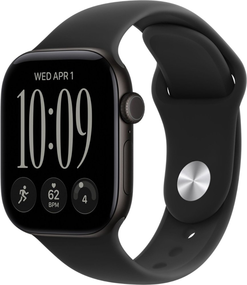 Изображение товара Умные часы и браслет Apple AW Series 12 GPS 46mm Black Al Case with Black Sp Band - M/L (Черный), (MJEL4X/A) Изображение товара Умные часы и браслет Apple AW Series 12 GPS 46mm Black Al Case with Black Sp Band - M/L (Черный), (MJEL4X/A)