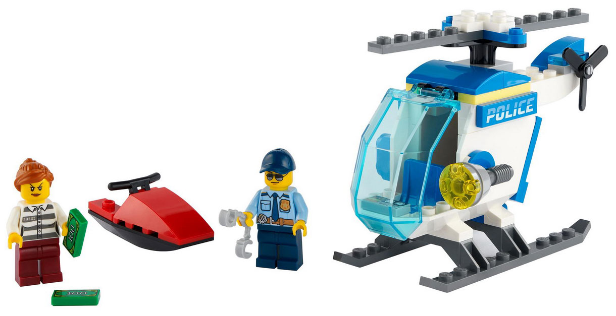 цена Конструктор Lego CITY ''Полицейский вертолёт'' 60275