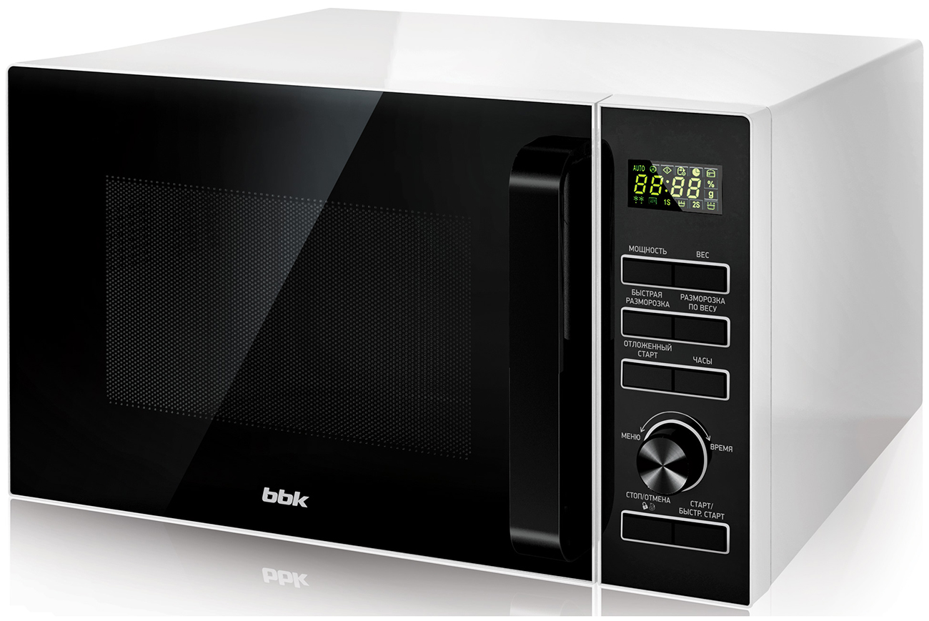 Микроволновая печь - СВЧ BBK 25MWS-970T/WB белый/черный
