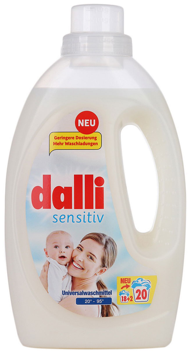 Изображение товара Гипоаллергенный концентрированный гель для стирки Dalli Sensitive 1,1 л