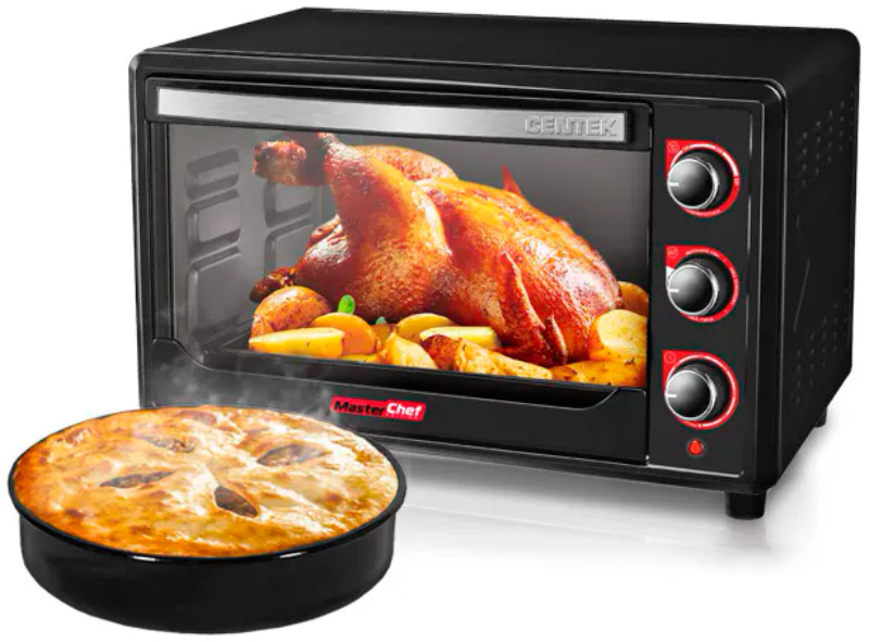Изображение товара Мини-печь Centek CT-1538-50 BLACK с конвекцией 50 л