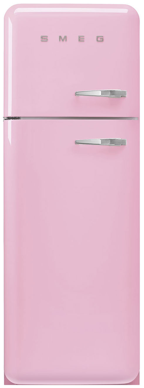 Изображение товара Двухкамерный холодильник Smeg FAB30LPK5 розовый стиль ретро Италия