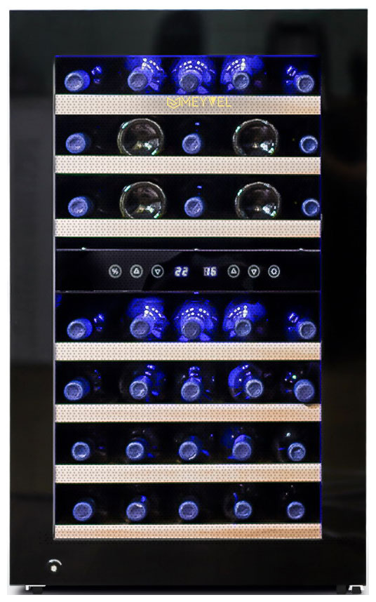 Изображение товара Винный шкаф Meyvel MV45-KBF2 с изысканным дизайном и функциями