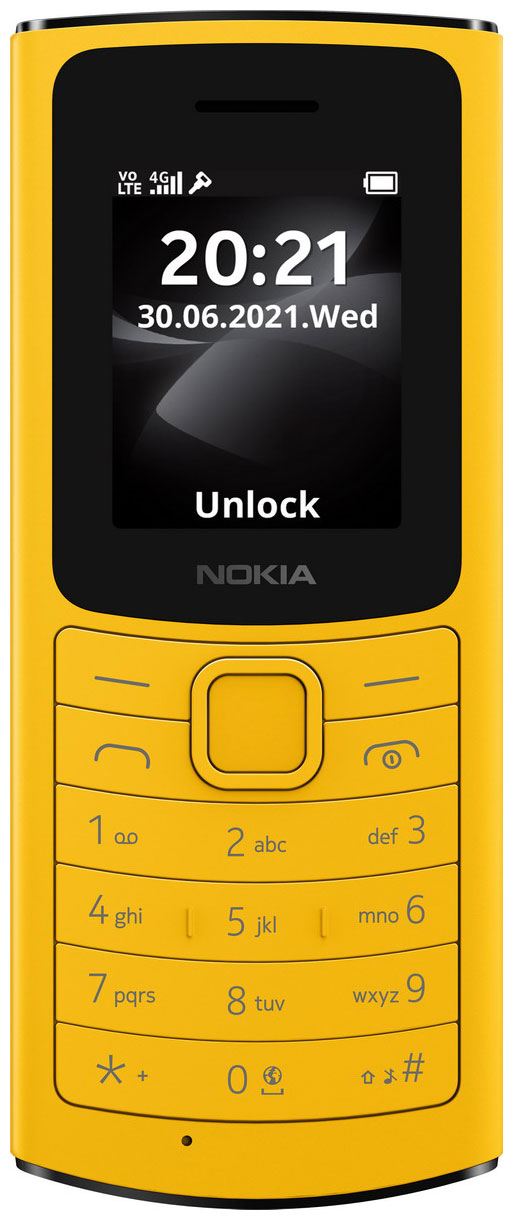 Мобильный телефон Nokia 110 4G DS Yellow NOK-16LYRY01A01