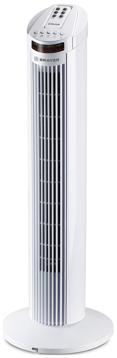 Изображение товара Вентилятор напольный Brayer BR4958WH безлопастной 3 скорости таймер