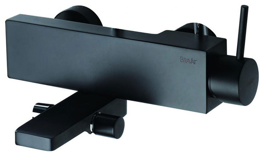 Изображение товара Смеситель для ванны и душа Bravat Arc F66061K-01A-ENG черный современный дизайн