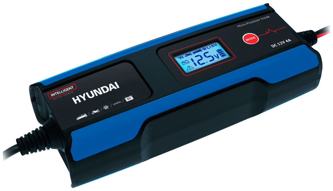 Изображение товара Автомобильное зарядное устройство Hyundai HY 410, синий