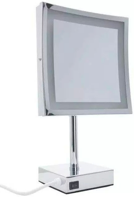 Изображение товара Косметическое зеркало Aquanet 2205D (21.5 см, с LED-подсветкой) хром