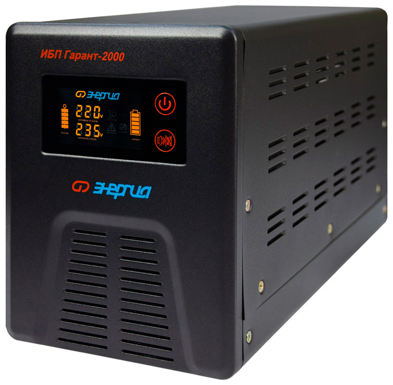 

Источник бесперебойного питания Энергия Гарант-2000 24В 2000 ВА, Черный