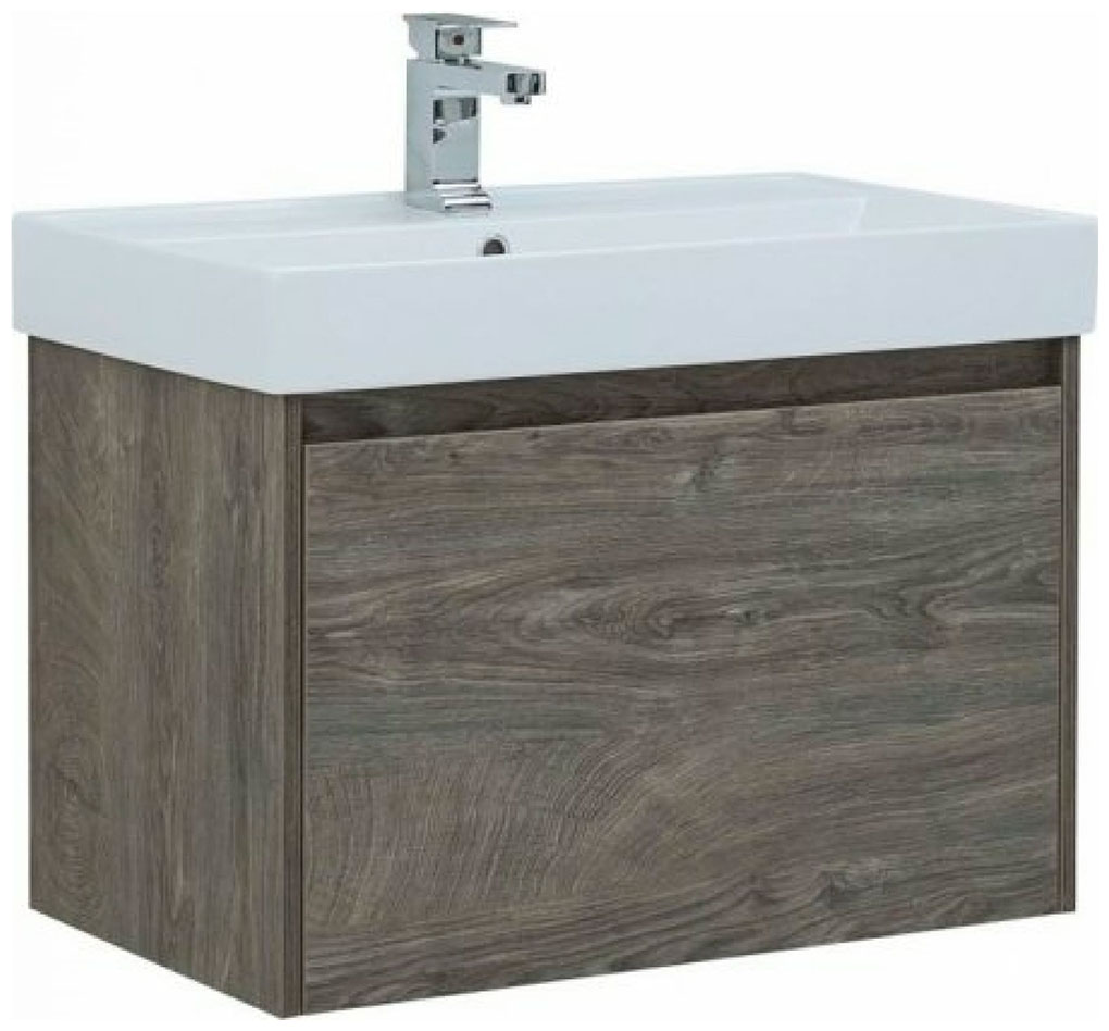 Изображение товара Тумба под раковину Aquanet Nova Lite 75 дуб рошелье влагостойкая подвесная