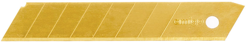 Изображение товара Лезвия для ножа Amigo 18 мм TiN 6 шт 77221