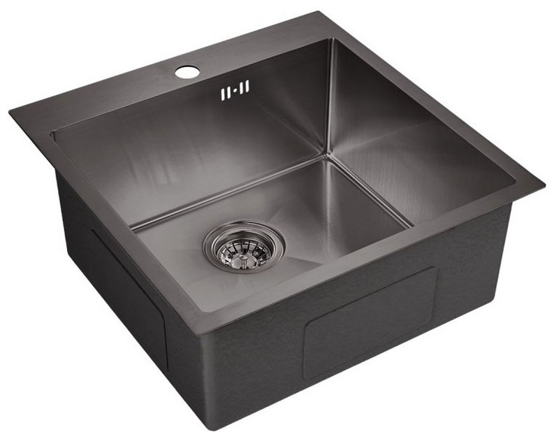 

Кухонная мойка Emar EMB-116 PVD Nano Dark, Черный