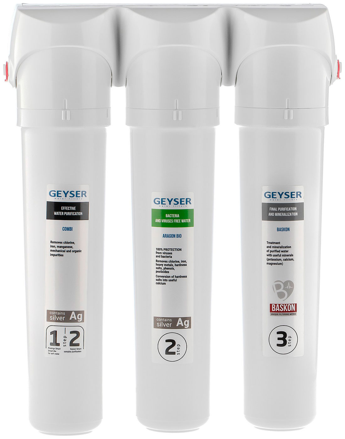 

Фильтр для воды Гейзер Смарт Био 511 для мягкой воды с быстросъемными модулями 66030