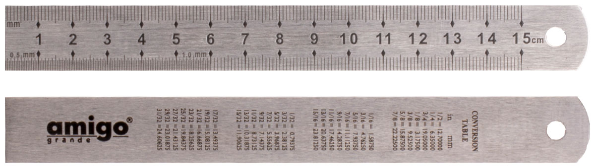 Изображение товара Линейка измерительная Amigo 150 мм 75015