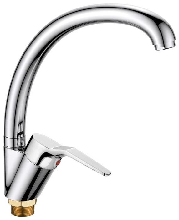 Изображение товара Смеситель для кухни Haiba HB63 хром поворотный излив гарантия 5 лет