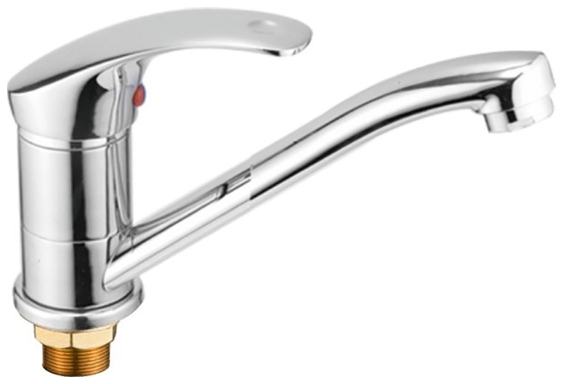 Изображение товара Смеситель для кухни Haiba HB36 хром однорычажный поворотный с аэрратором