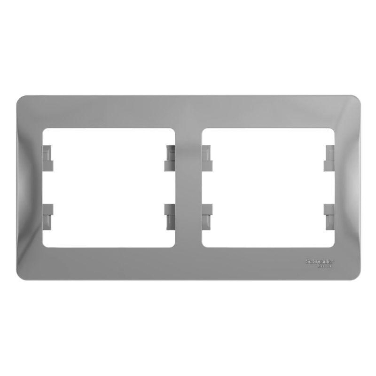 Изображение товара Рамка для электроприборов Glossa горизонтальная алюминиевая Sistema Electric