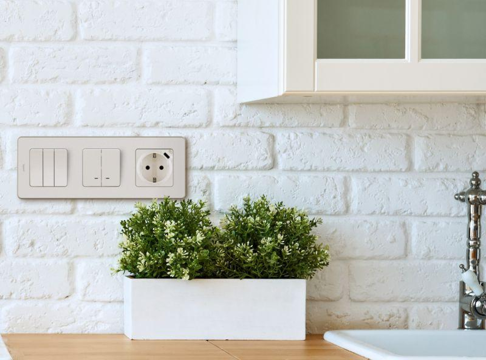 Изображение товара Выключатель 2-кл. Inspiria 10А IP20 с подсветкой от Legrand