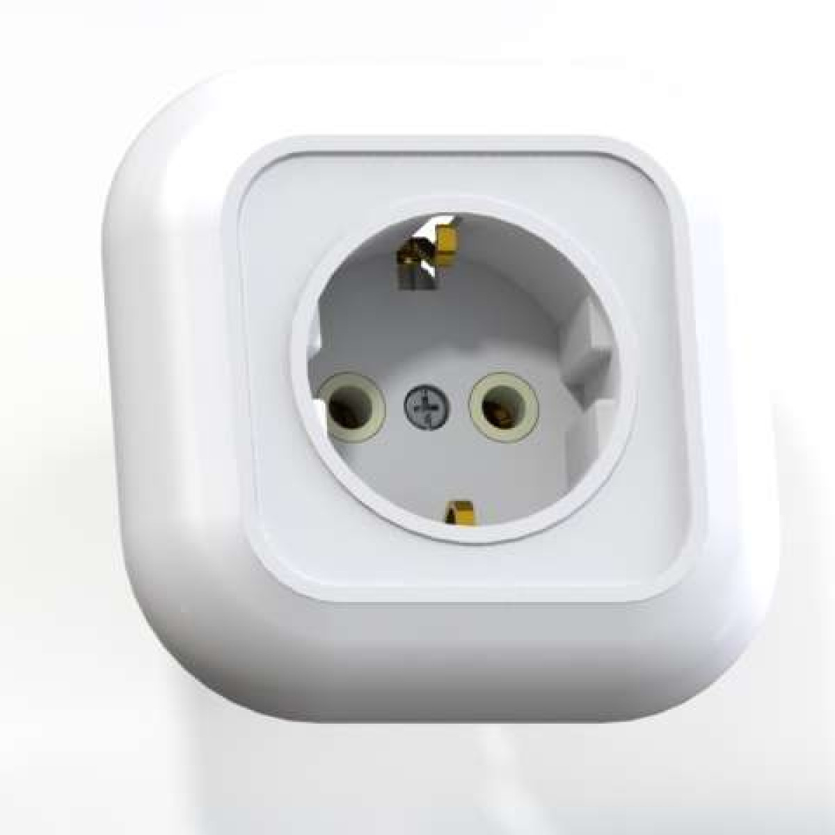 Изображение товара Розетки Кунцево-Электро Розетка 1-м СП Валентина РС16-635 16А IP20 с заземл. бел. Кунцево