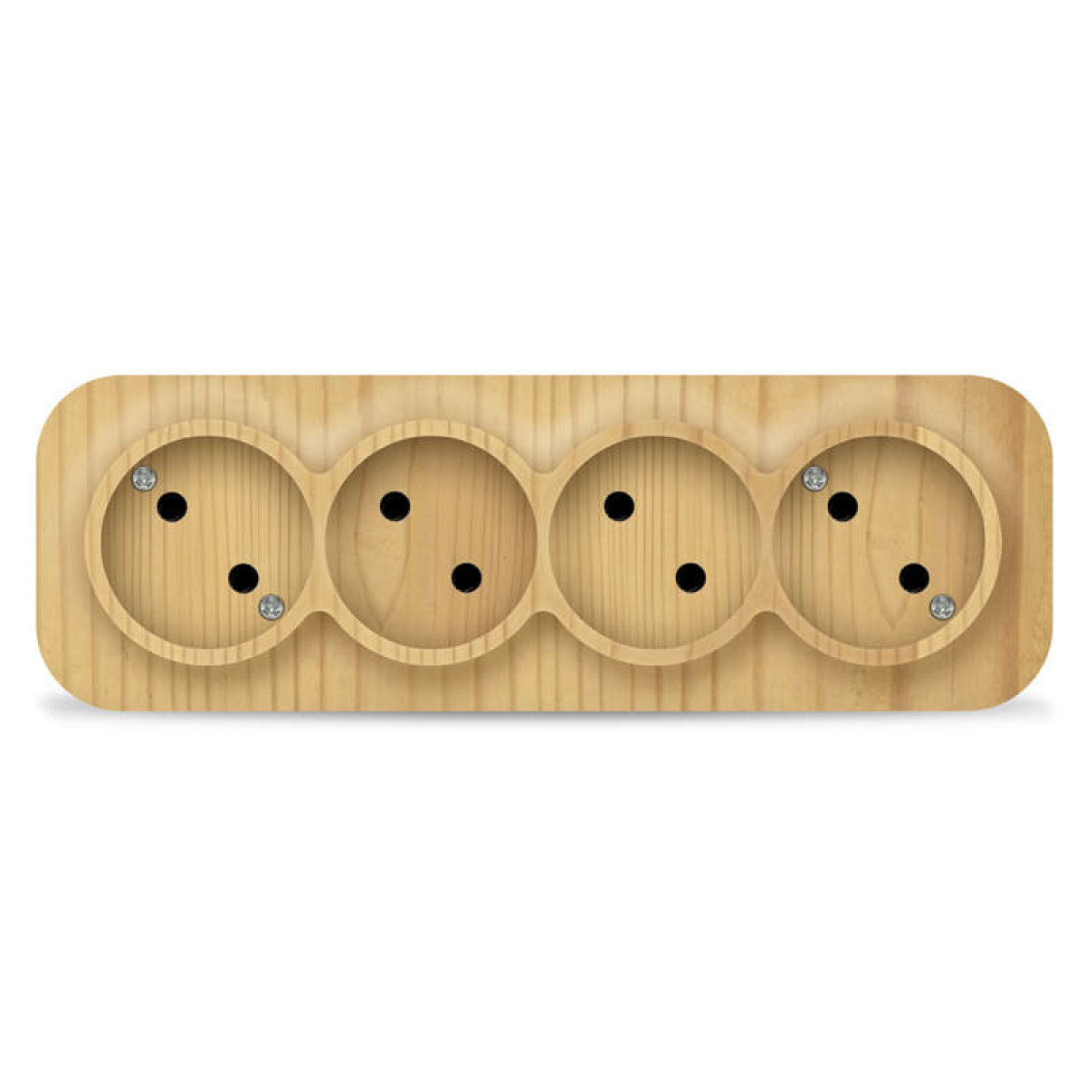 Изображение товара Розетка Ionich 4-гнездо 10А IP20 без заземления