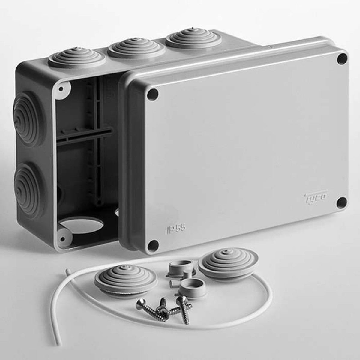 Изображение товара Коробка распределительная Ruvinil ОП 150х110х70мм IP55 для электромонтажа