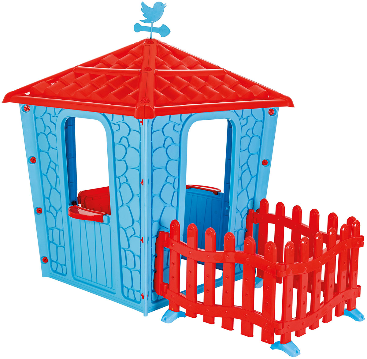 Домик с забором Pilsan голубой (06 443B) горки pilsan bingo 06 191