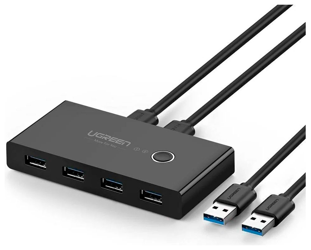 Изображение товара Разветвитель портов с переключателем Ugreen 4 х USB 3.0 (30768)