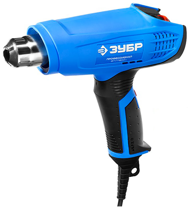 Изображение товара Фен технический Зубр ФТ-П1800 К с керамическим изолятором и набором насадок