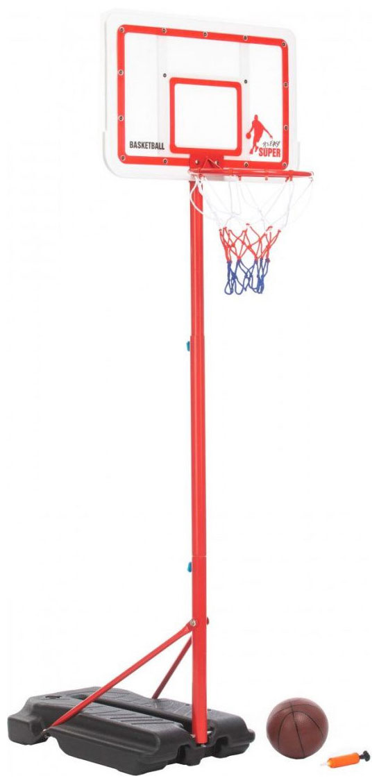 Стойка баскетбольная с регулируемой высотой Bradex DE 0366 тренажер педальный для ног и рук с регулируемой высотой bradex sf 0831