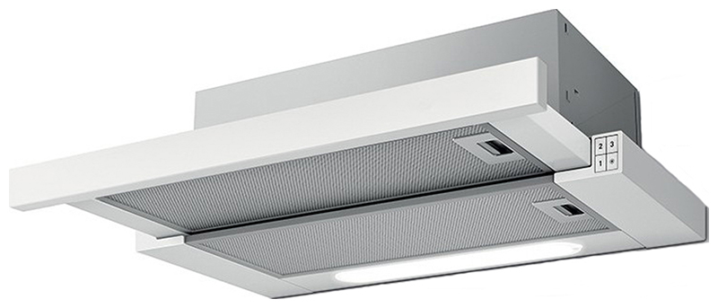 Изображение товара Вытяжка Jet Air LX/WH/F/50 телескопическая белая высокая производительность